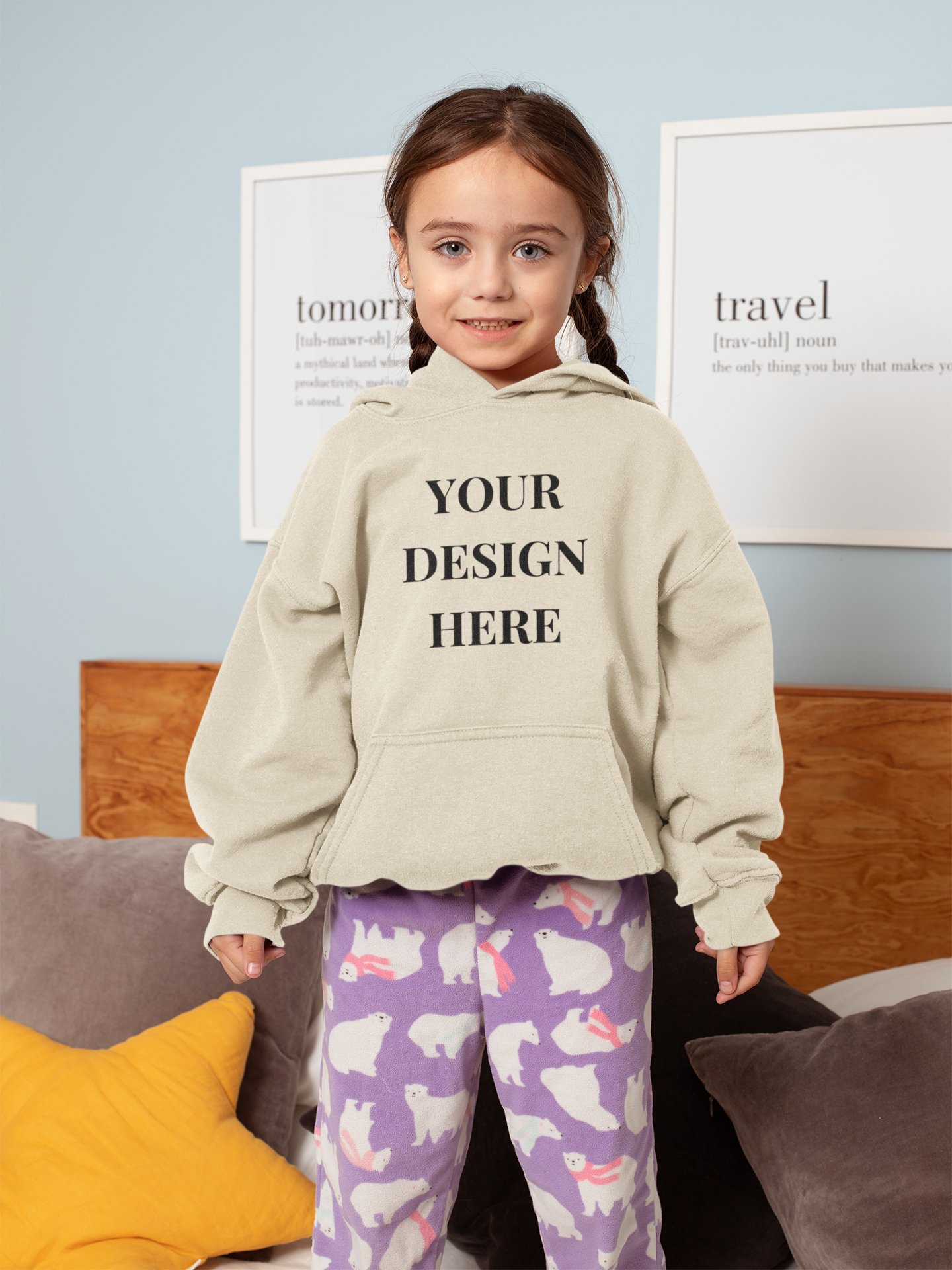 'Your Design Here' Custom Hoodie  - Graphic Unisex Kids Hoodie