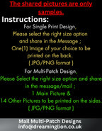 A to Z Your Designs / Text Customized Vintage Denim Jacket