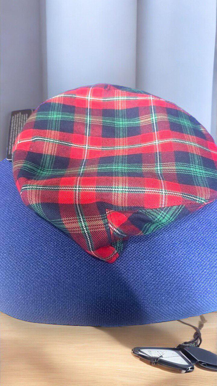 Classic Tartan Flat Caps - Newsboy Peaked Cap