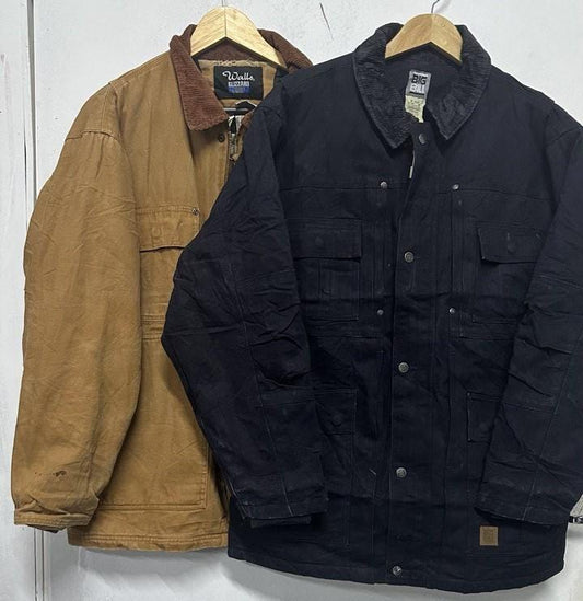 Vintage Workwear Jacket Mystery Surprise - Durable, Unique Utility Jackets - Various Colors & Styles