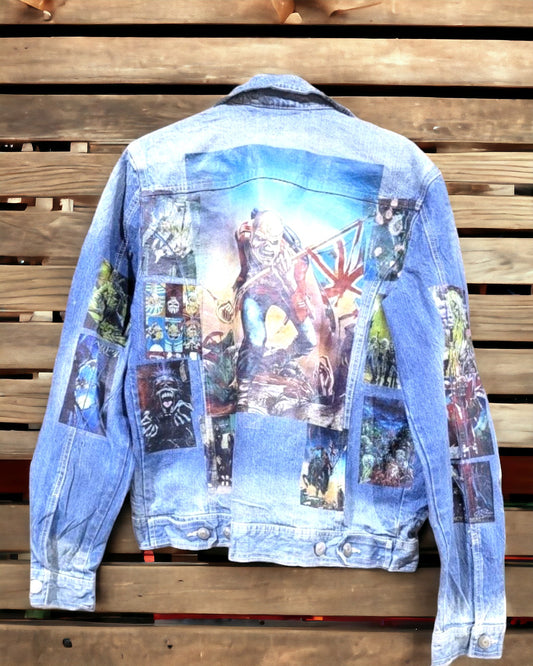 Iron Maiden Denim Jacket l Unisex Printed Denim Jacket