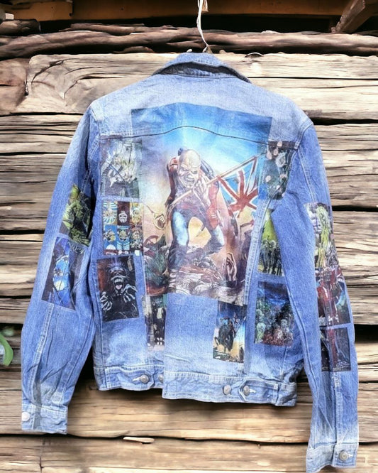Iron Maiden Denim Jacket l Unisex Printed Denim Jacket