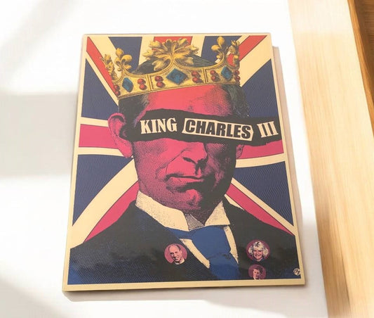 King Charles III Poster - A4 Size Hard Board Poster