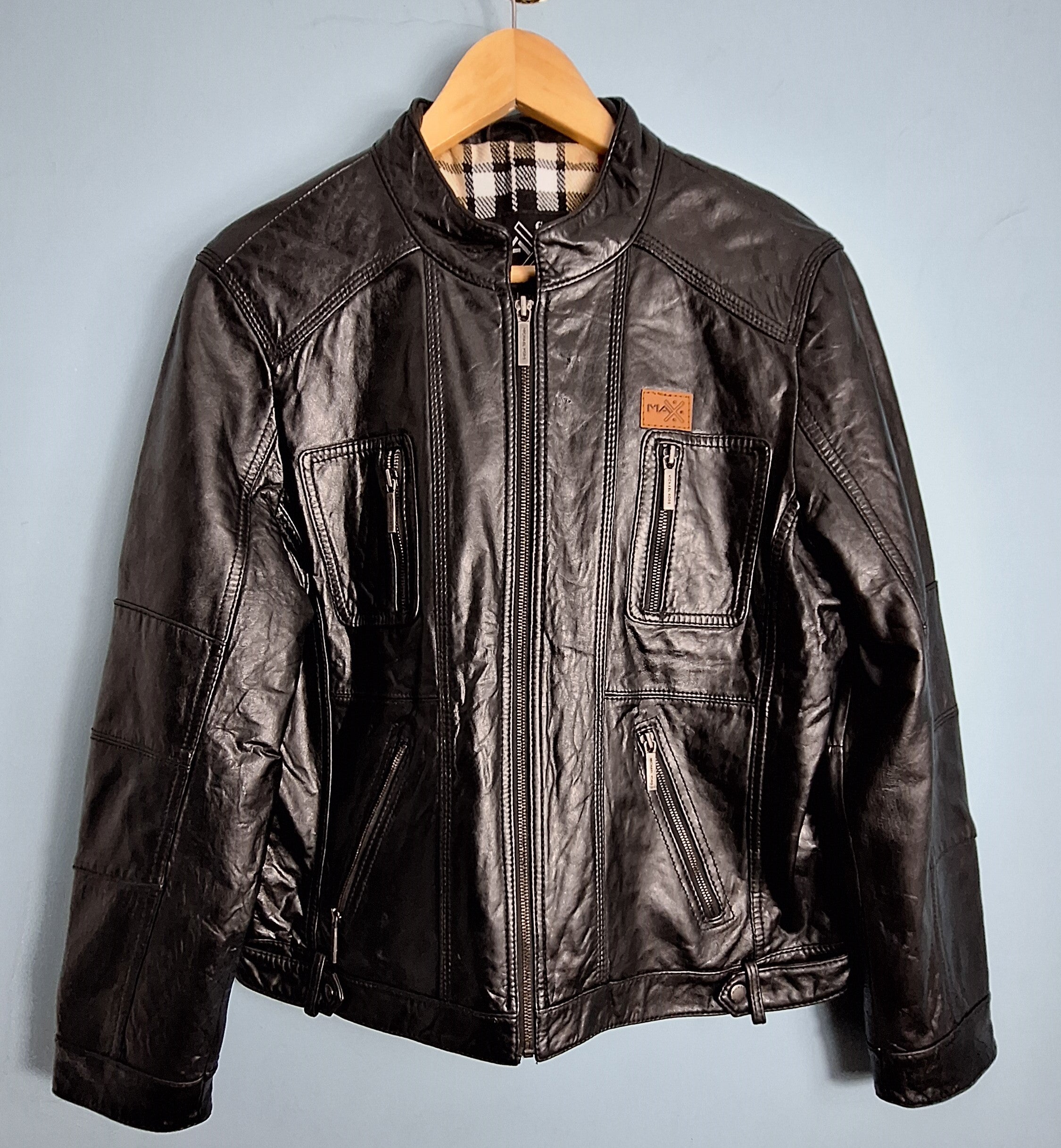 11 Men’s Genuine Leather Jacket MAXGRG