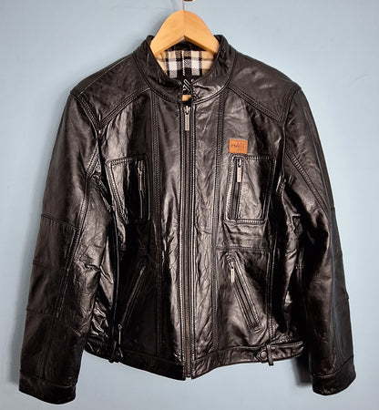 Men’s Genuine Leather Jacket – Black Leather Jacket | Timeless & Stylish Outerwear l MAXGRG