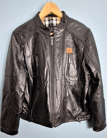 Men’s Genuine Leather Jacket – Black Leather Jacket | Timeless & Stylish Outerwear l MAXGRG