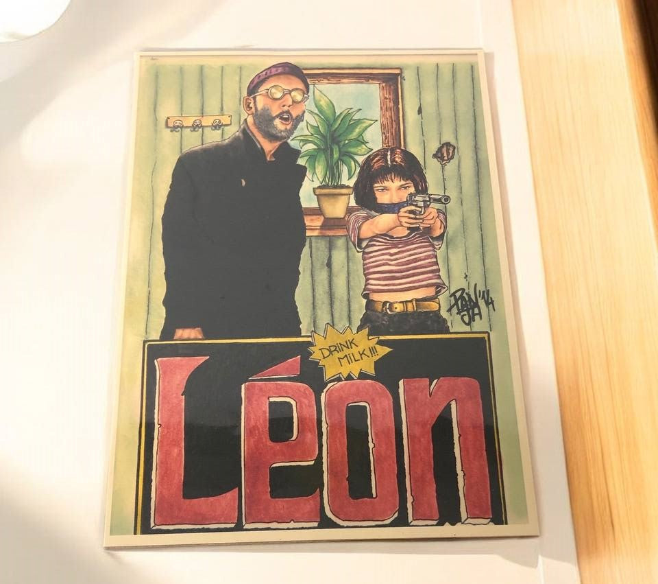 Léon: The Professional Poster - A4 Size Hard Board Poster