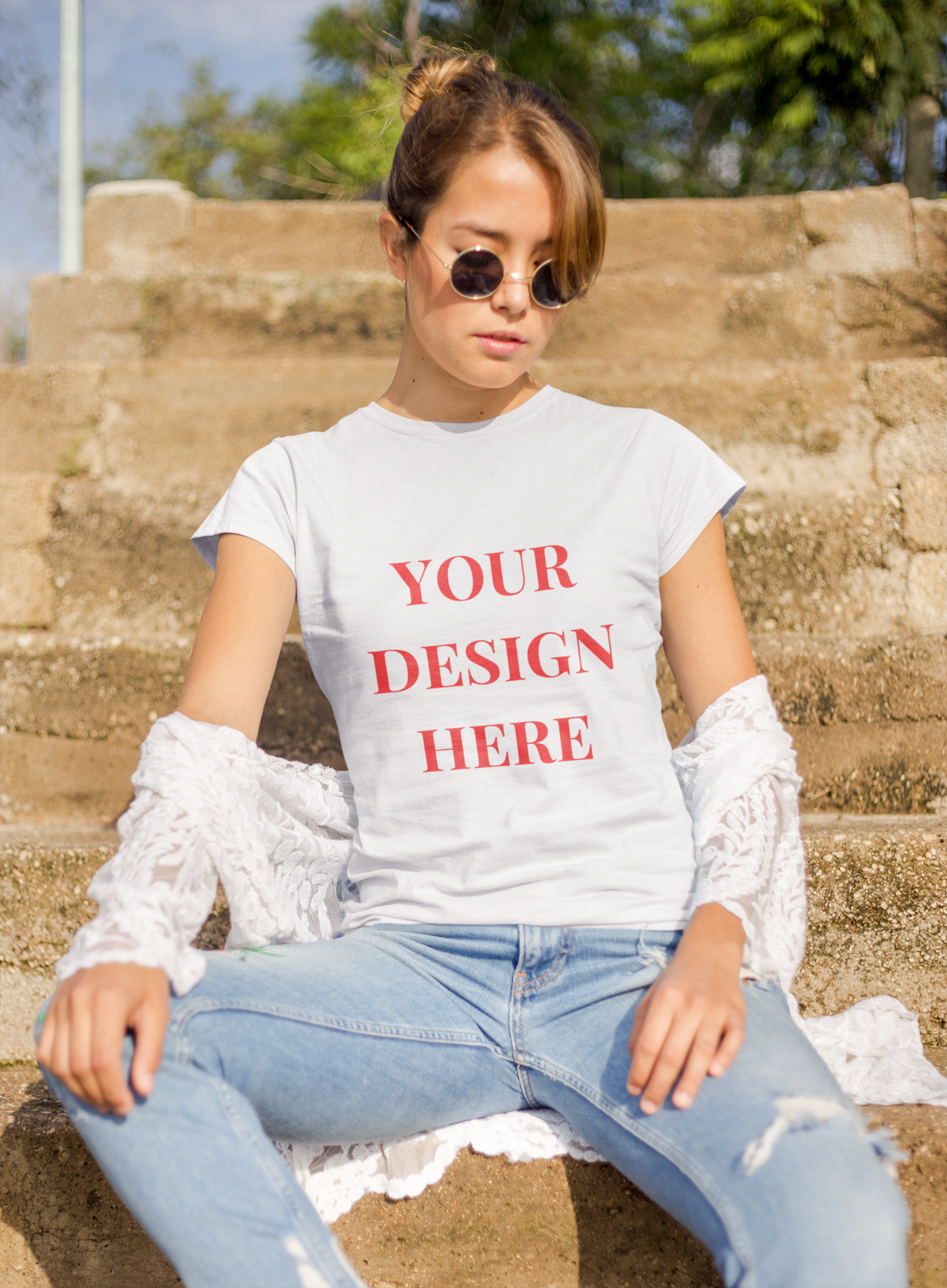 'Your Design Here' [Front Print] Custom T-shirt - Graphic Unisex T-shirt | Various Color & Sizes