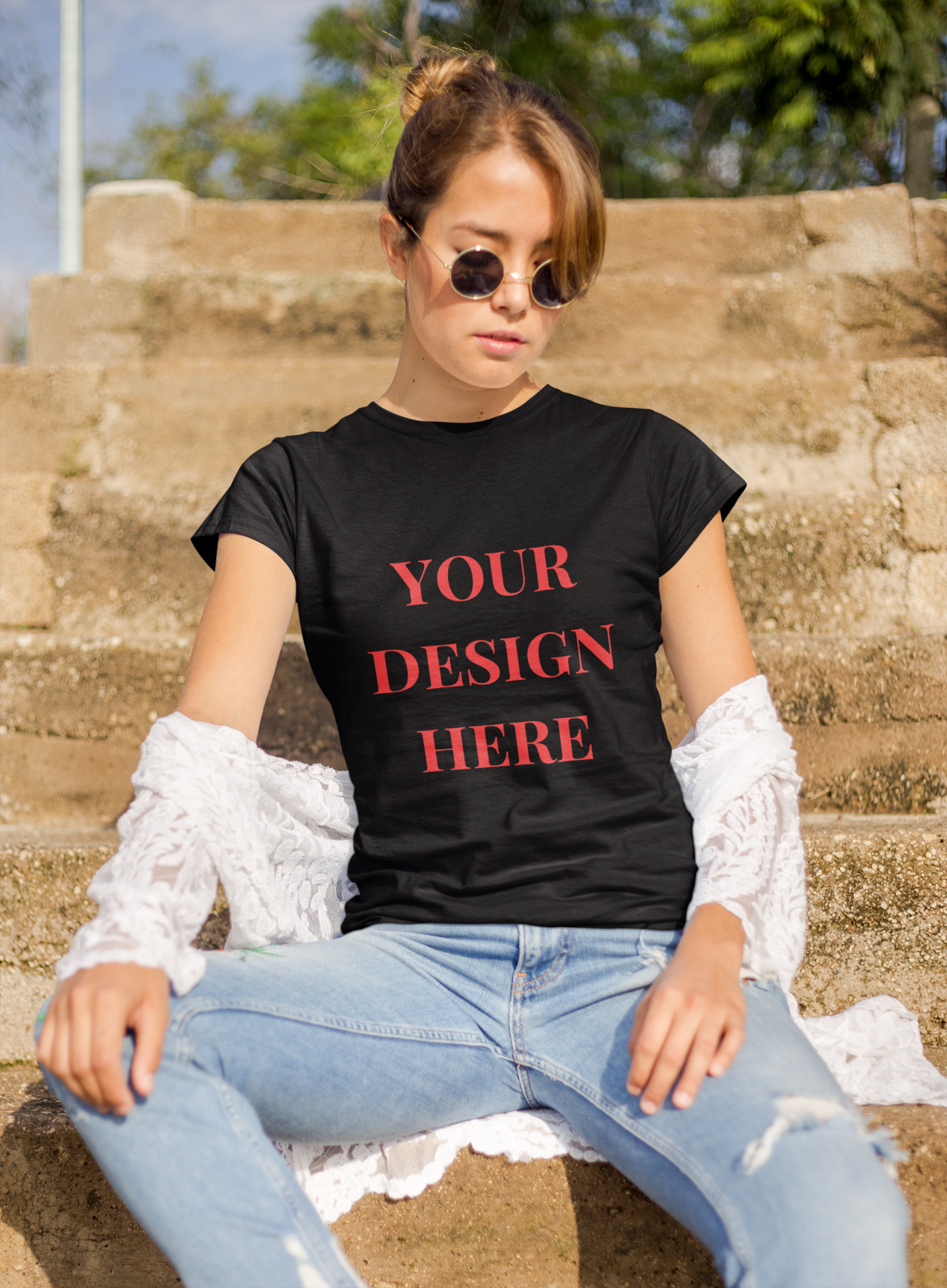 'Your Design Here' [Front Print] Custom T-shirt - Graphic Unisex T-shirt | Various Color & Sizes