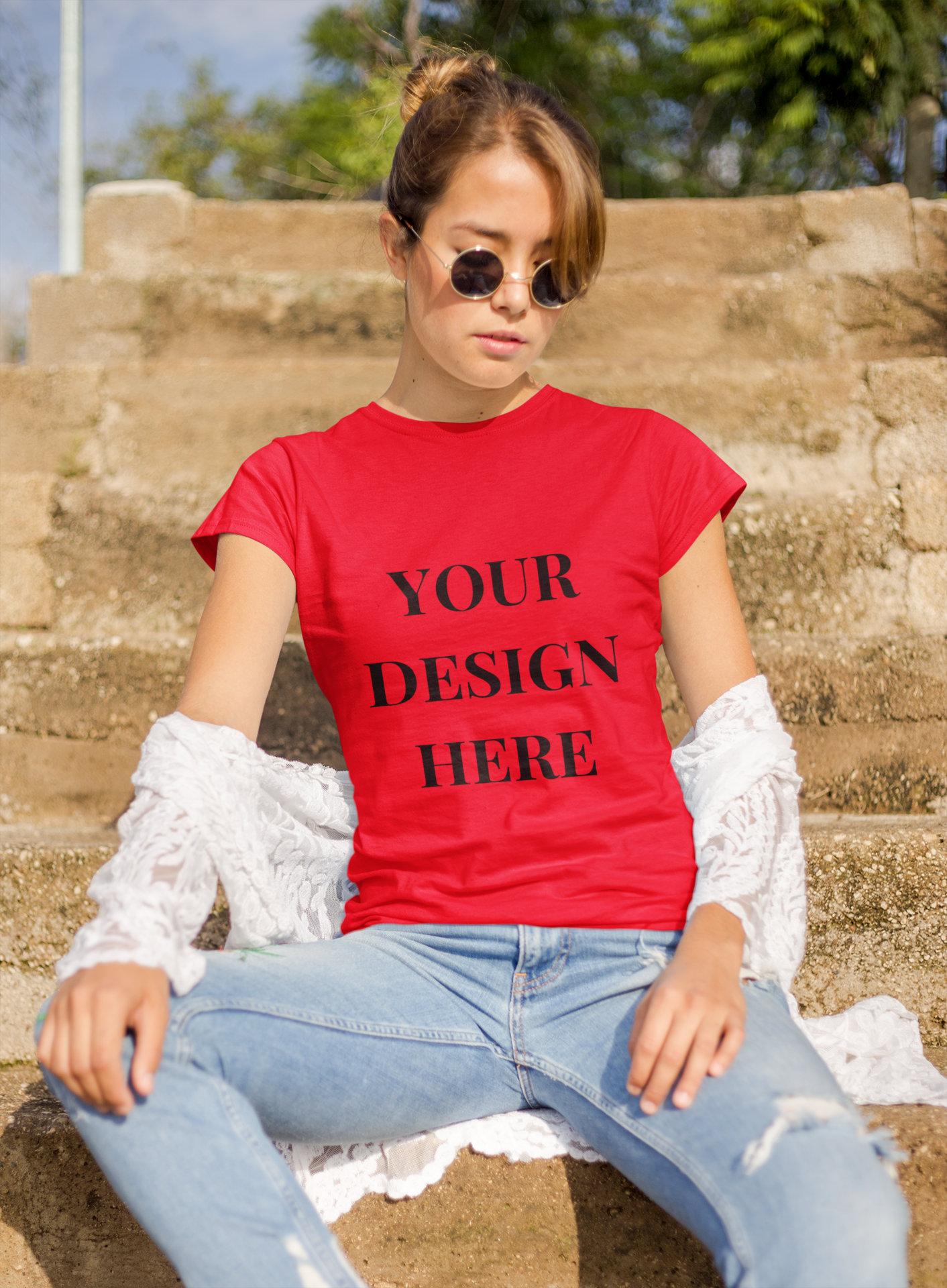 'Your Design Here' [Front Print] Custom T-shirt - Graphic Unisex T-shirt | Various Color & Sizes