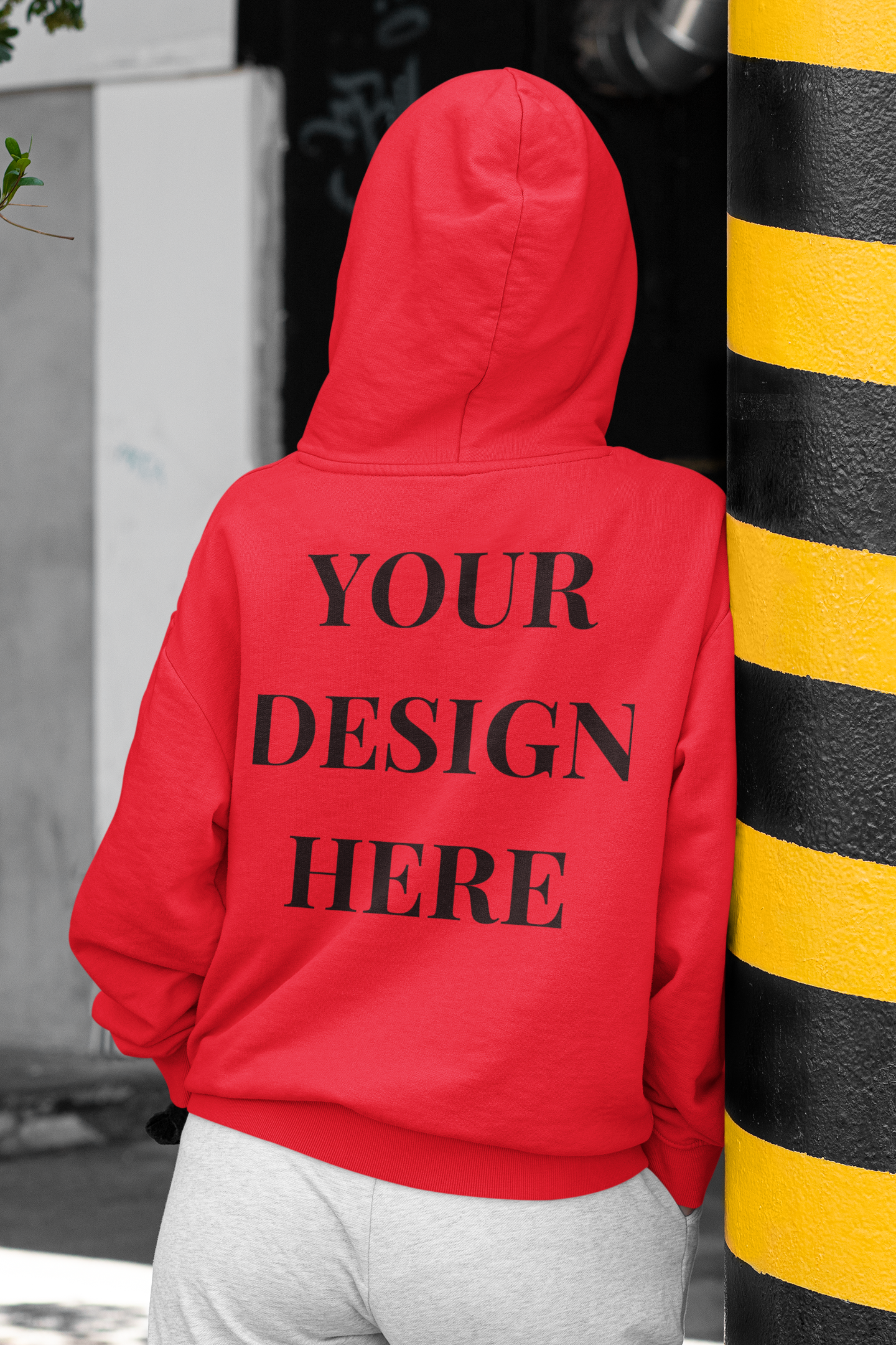 'Your Design Here' (Back Print )Custom Hoodie  - Graphic Unisex Hoodie