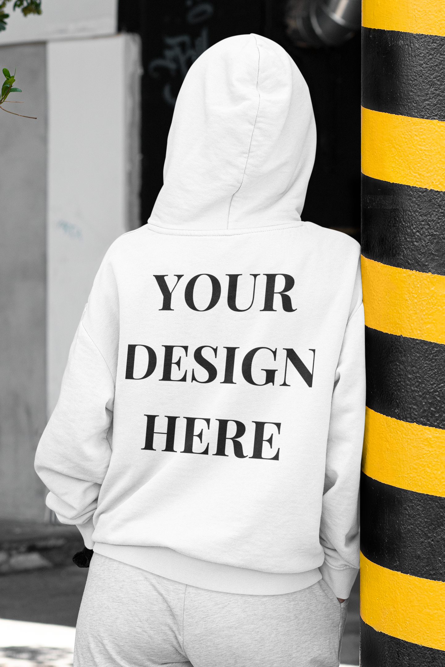 'Your Design Here' (Back Print )Custom Hoodie  - Graphic Unisex Hoodie