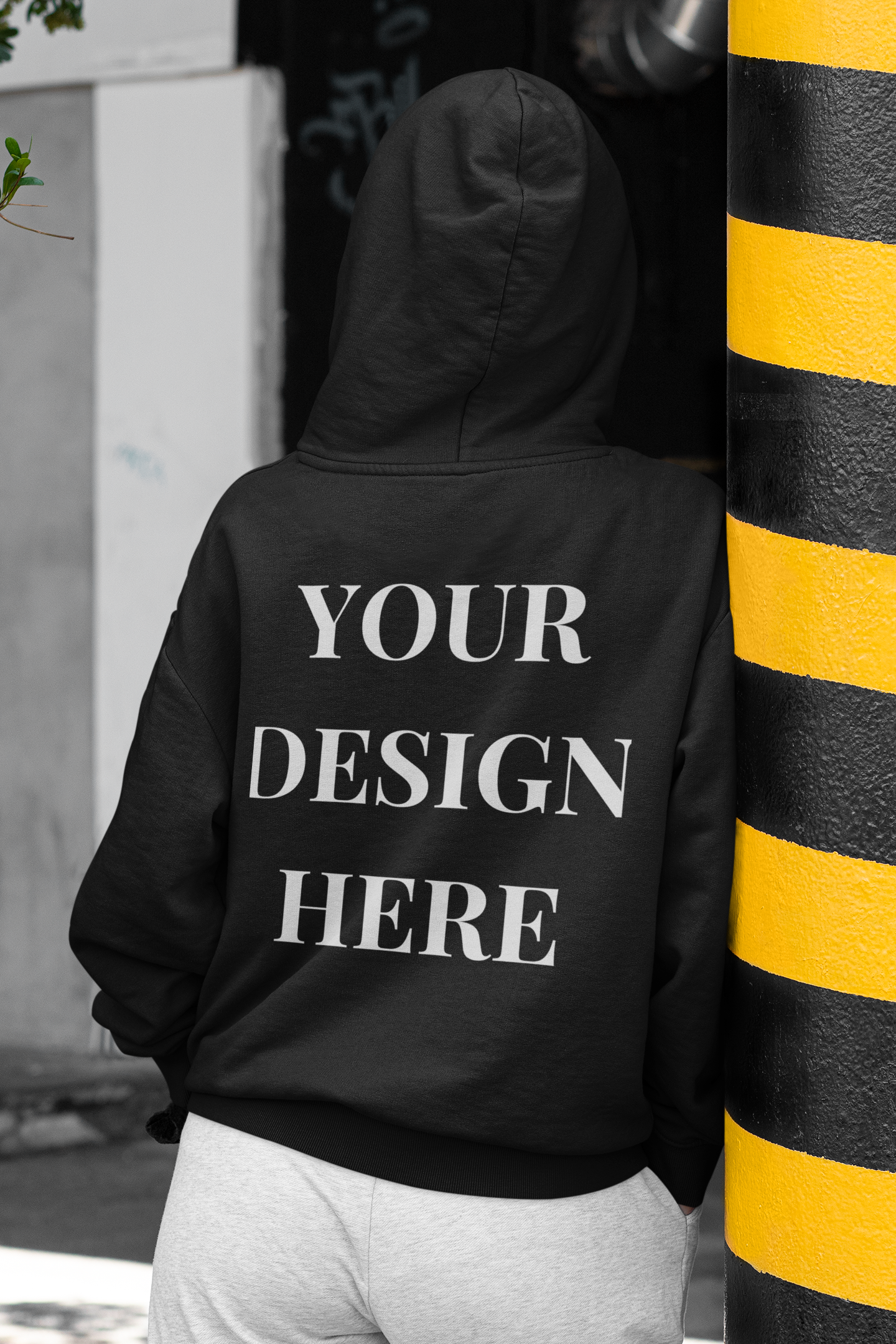 'Your Design Here' (Back Print )Custom Hoodie  - Graphic Unisex Hoodie