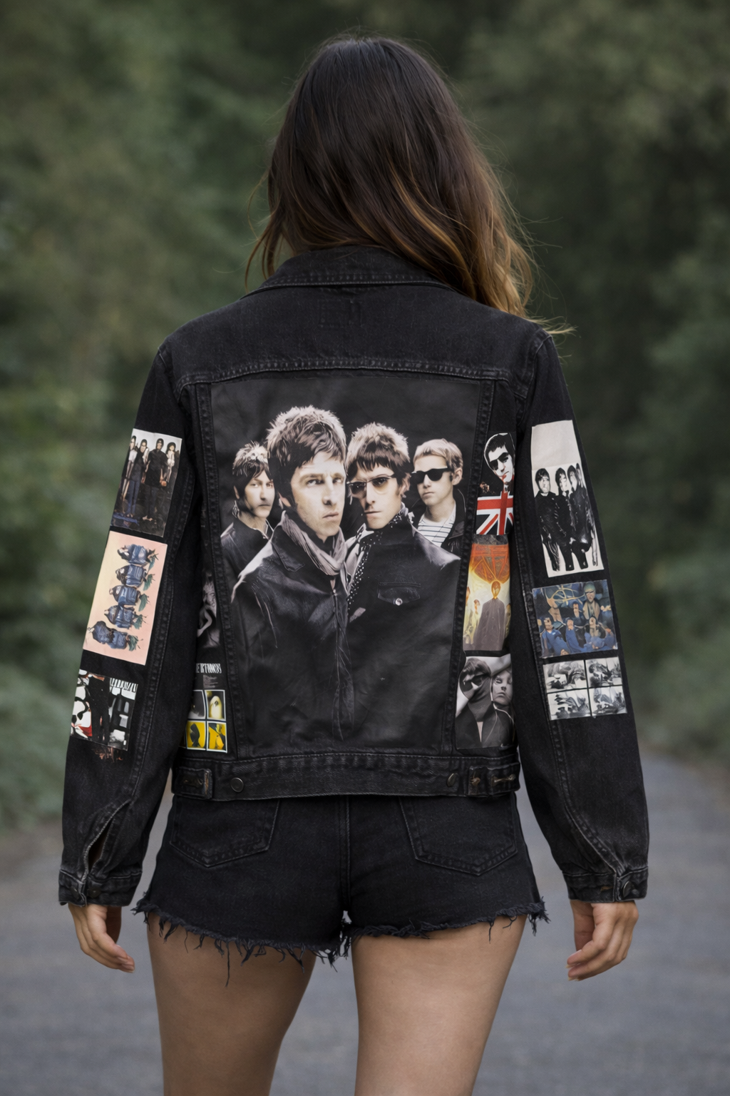 Oasis theme denim jacket 