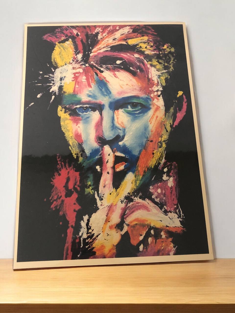 Abstract Portrait Poster - Vibrant Expressionism - A4 Size Hard Board Poster