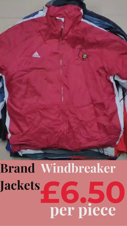 10 X Brand Windbreaker Jackets (Wholesale)