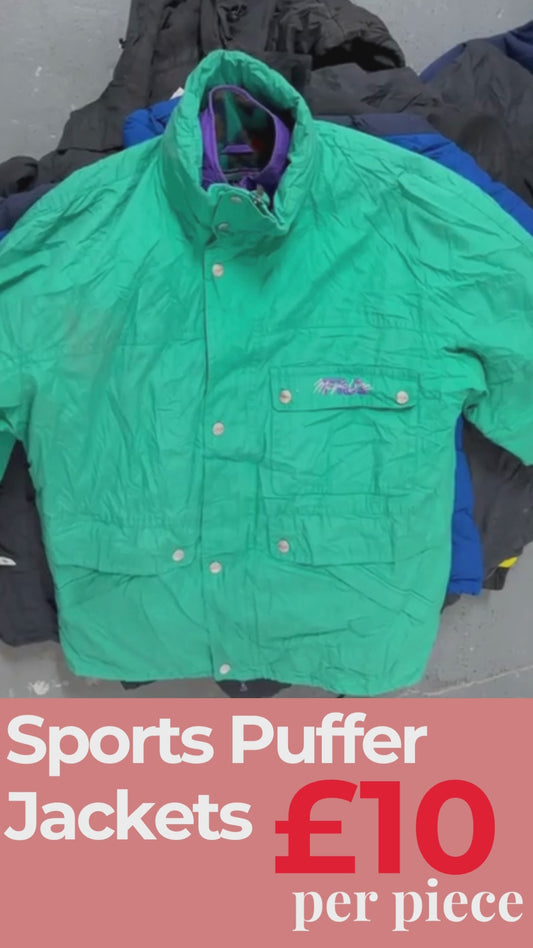 Pack of 15 X  Sports Puffer Jackets (Wholesale)