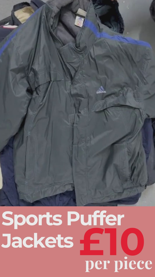 Pack of 15 X Vintage Sports Puffer Jackets