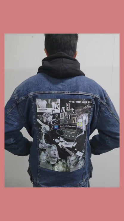 Printed Denim Jacket  l Graphic Design Unisex Denim Jakcet