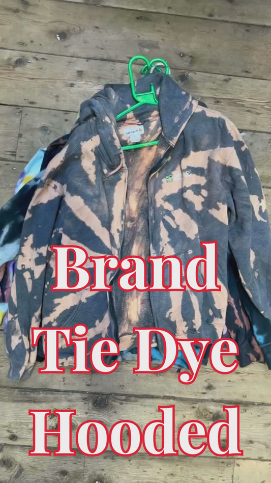 10 X Brand Tie Dye Hooded (Wholesale)