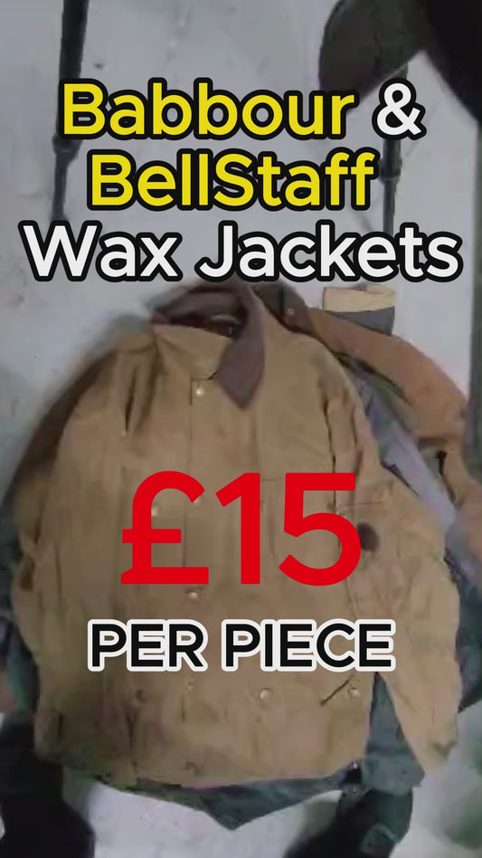 6 X Babbour and Bellstaff Wax Jackets (Wholesale)