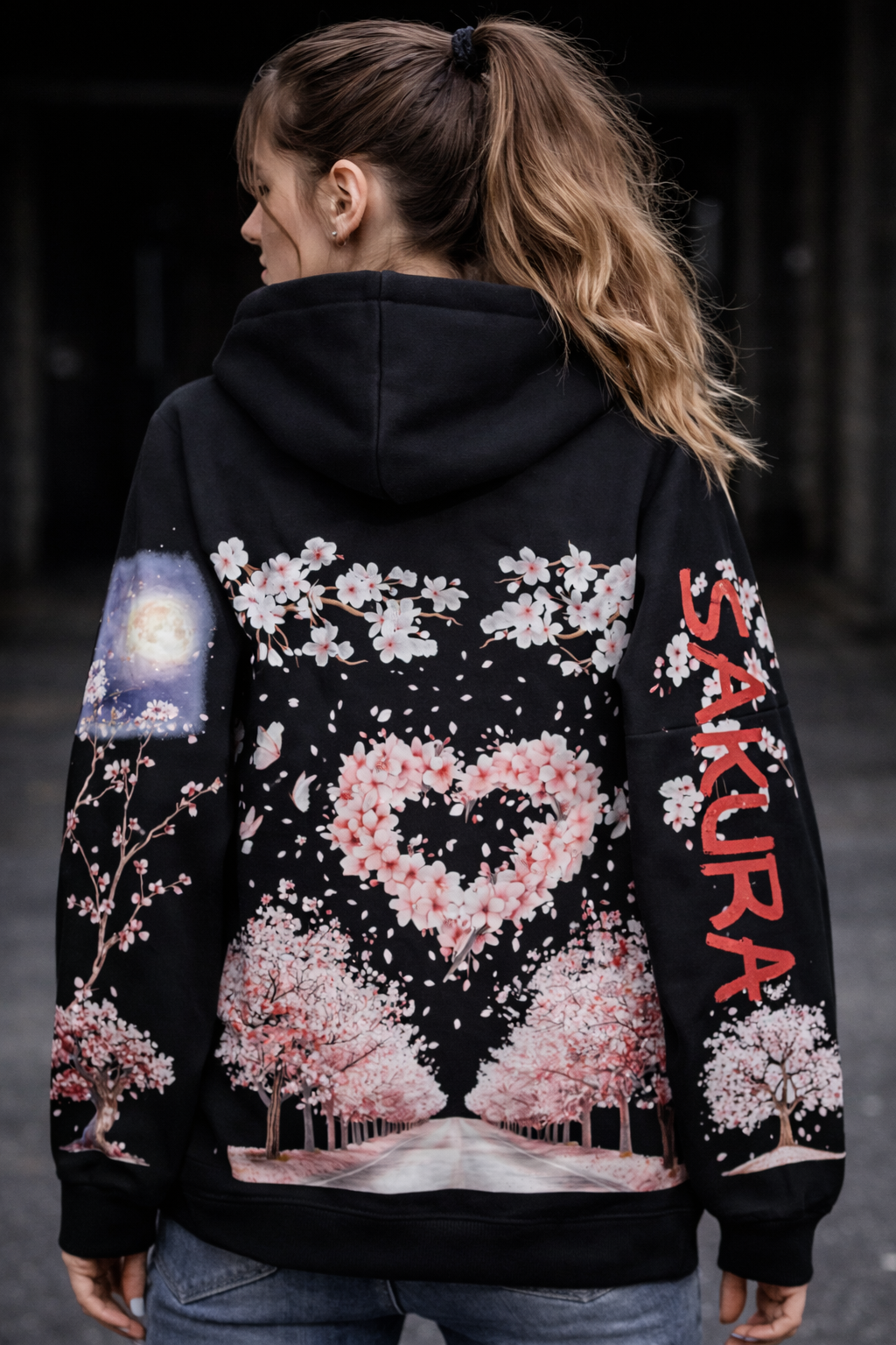 Sakura theme hoodie 