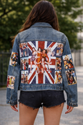 Spice girls theme denim jacket