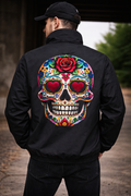 Sugarskull theme bomber jacket