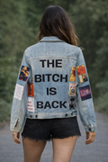 The Bitch is Back Customised Graphic Denim Jackets - MAXGRG