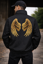 Wing theme bomber jacket